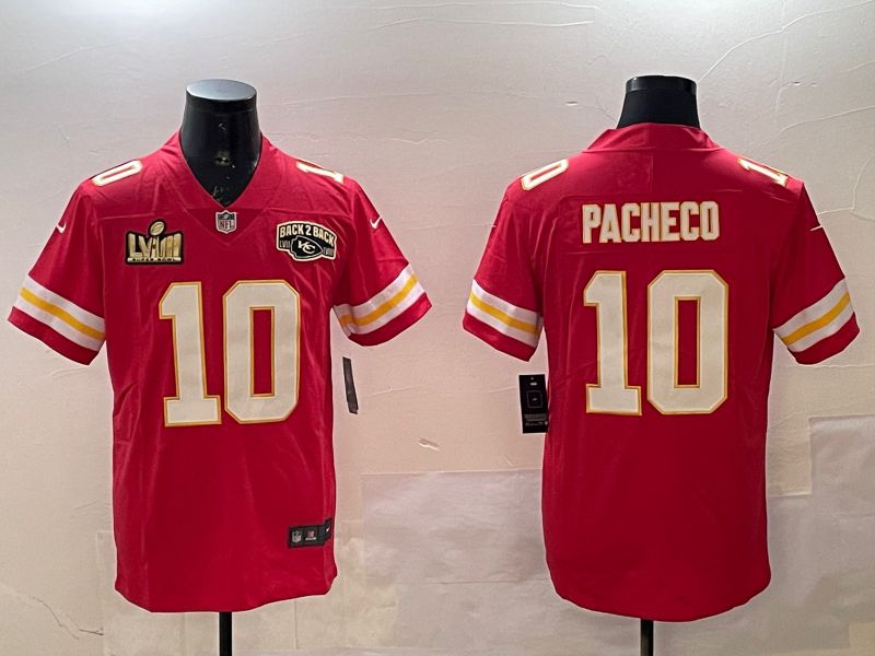 Men Kansas City Chiefs #10 Pacheco Red Second generations 2025 Nike Limited NFL Jersey style 2
